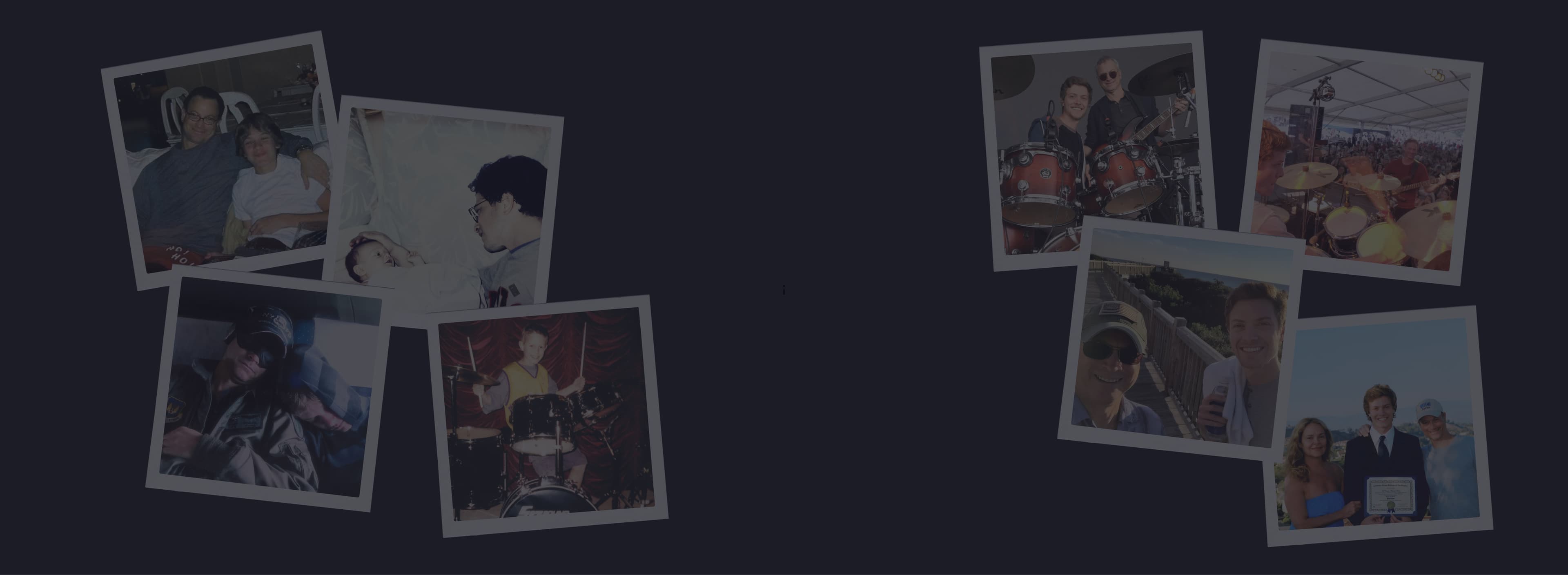 Graceful Warrior Landing Page Header - Polaroids