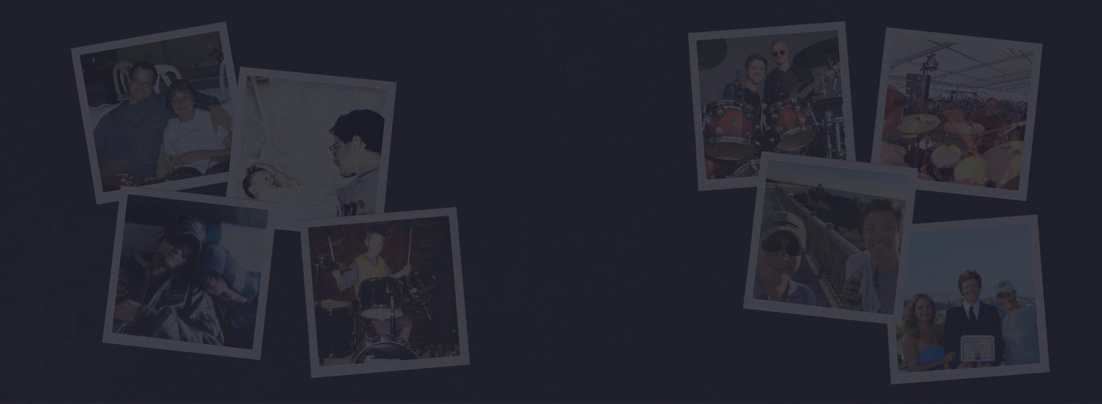 Graceful Warrior Landing Page Header - Polaroids