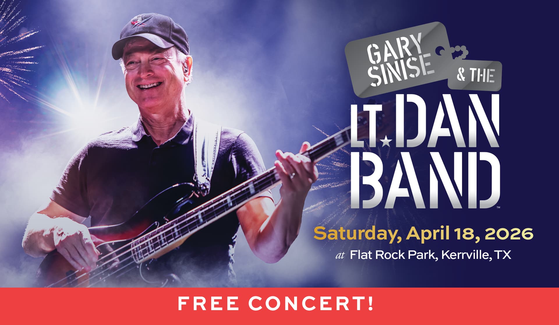 Gary Sinise & the Lt. Dan Band in Kerrville, TX